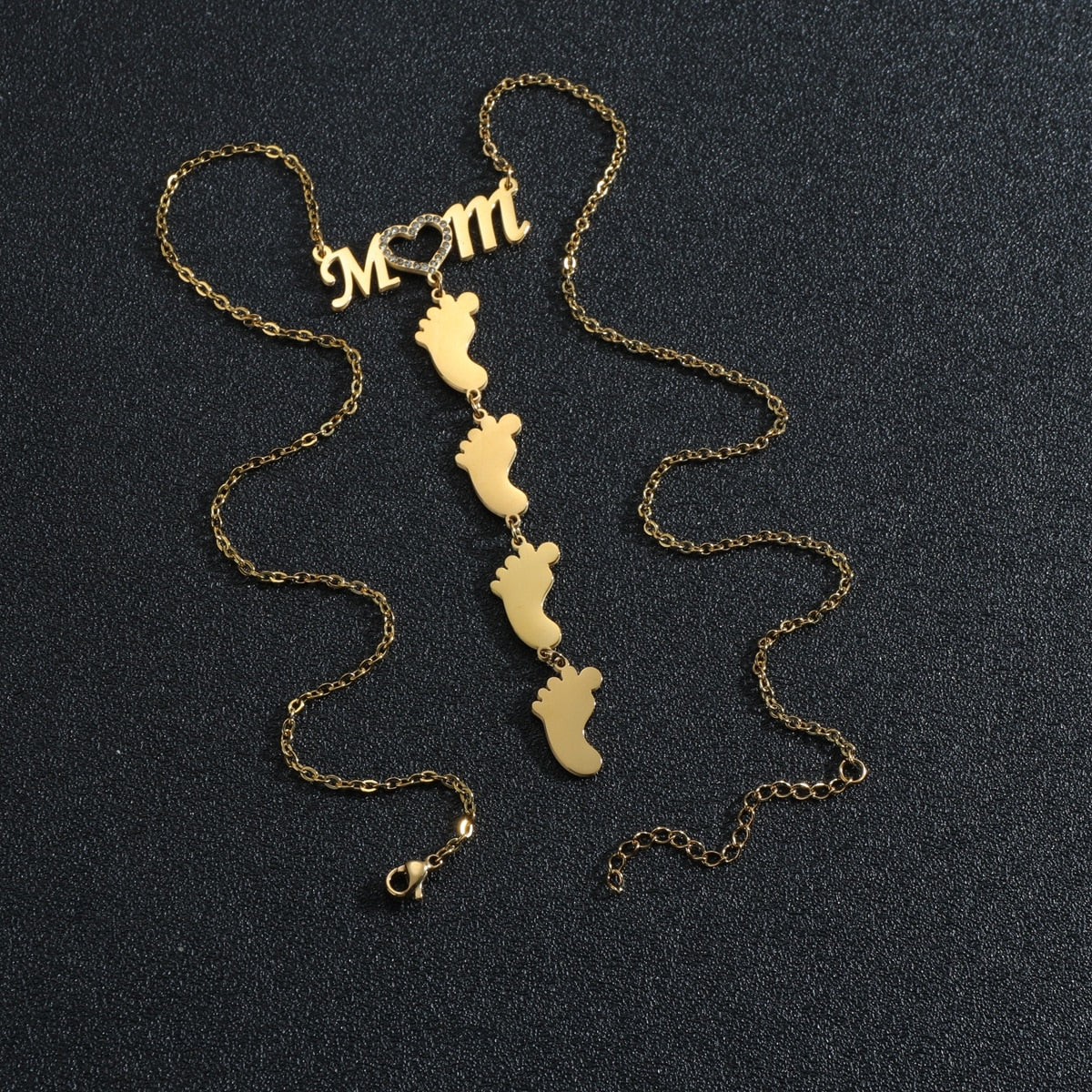 Sifisrri New Personalized Engrave Family Mom Zircon Heart Names Necklace for Women Stainless Steel Choker Chain Jewelry Gift