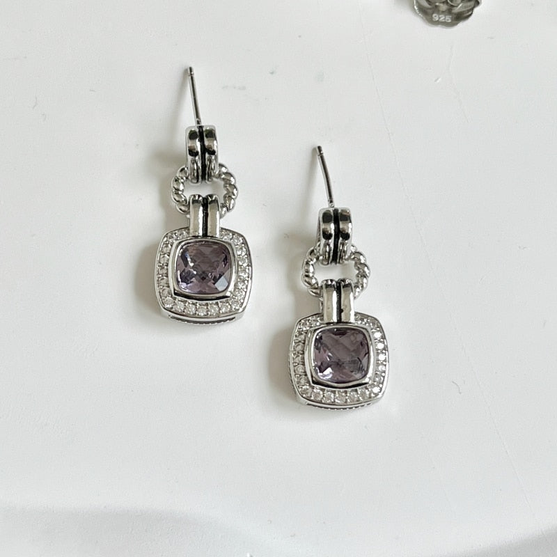 David Yurman Gold Hook Twisted Wire Buckle Earrings in Sterling Silver With 14K Yellow Plated