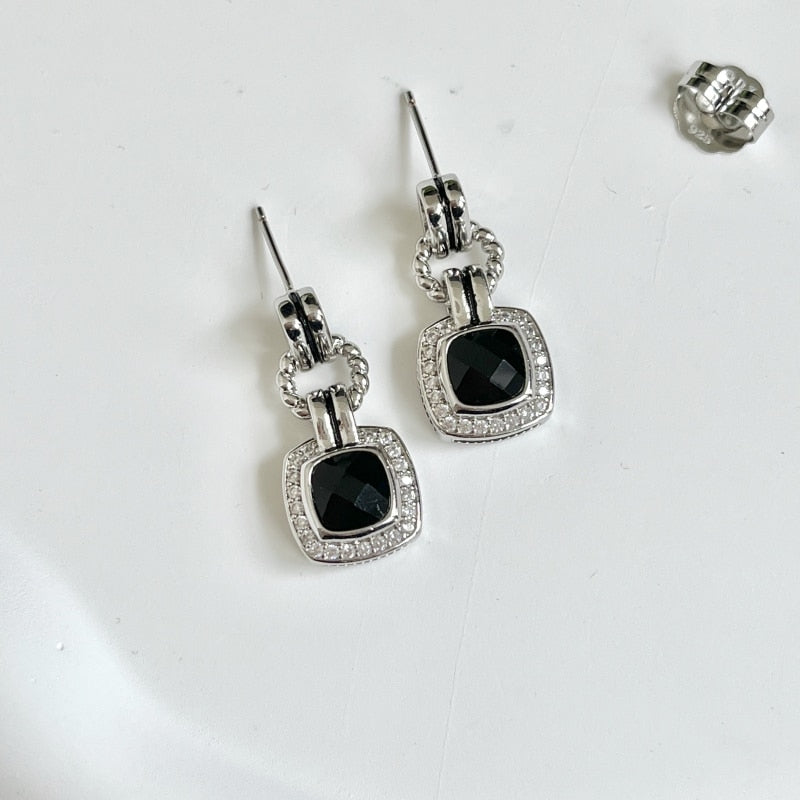 David Yurman Gold Hook Twisted Wire Buckle Earrings in Sterling Silver With 14K Yellow Plated